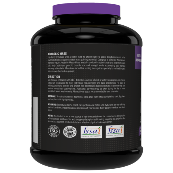 Mi Anabolic Mass Strawberry 5.5lb - Image 3
